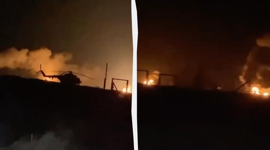 ВСУ в Бердянске уничтожили боевые вертолеты армии РФ