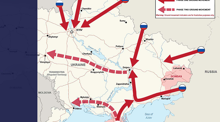 Россия не отказалась от планов захватить весь Юг Украины с последующей оккупацией Молдовы
