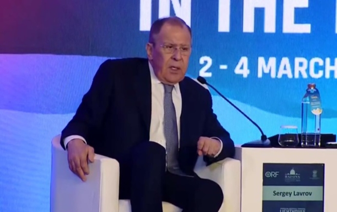 Лавров на форуме в Индии: «Мы пытаемся остановить войну, в которой Украина напала на Россию»