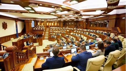 Пленарное заседание парламента:  на фоне Шора и новогодней ёлки