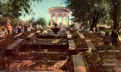 Начата реставрация ротонды и каскадной лестницы в парке 