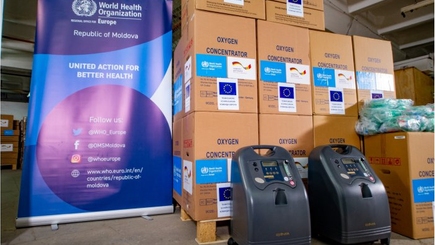 Новую партию медоборудования для больных COVID-19 передали в Приднестровский регион