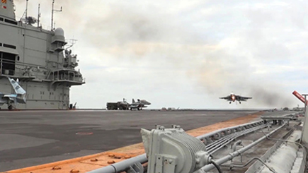 На «Адмирале Кузнецове» разбился второй за месяц истребитель