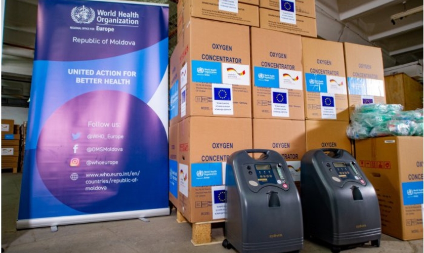 Новую партию медоборудования для больных COVID-19 передали в Приднестровский регион