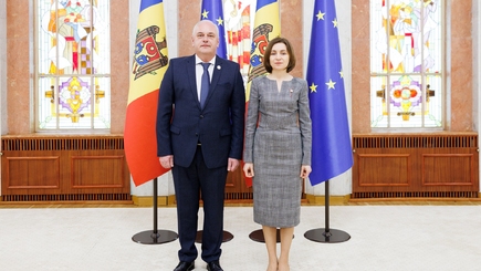 Посол Украины в Республике Молдова Паун Роговей вручил верительные грамоты Президенту Республики Молдова Майе Санду