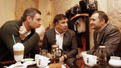 Саакашвили и Филат поддержали украинский Евромайдан