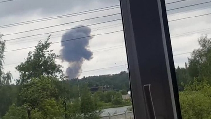 В Подмосковье упал самолет 