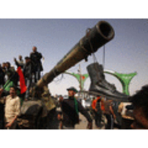 Силам Каддафи пришлось отступить.