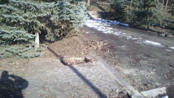 Демонтаж истории на Комсомольском озере
