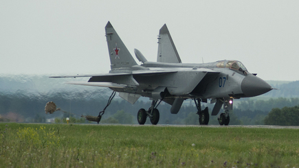 Россия. В Нижегородской области  упал МиГ-31