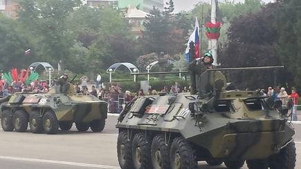 Российская армия приняла участие в параде в Тирасполе