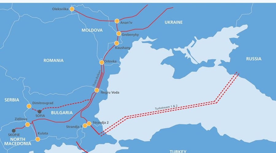 Moldovagaz опубликовала карту альтернативного пути по доставке природного газа в страну