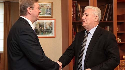 Встреча  Владимира Воронина с  Штефаном Фюле