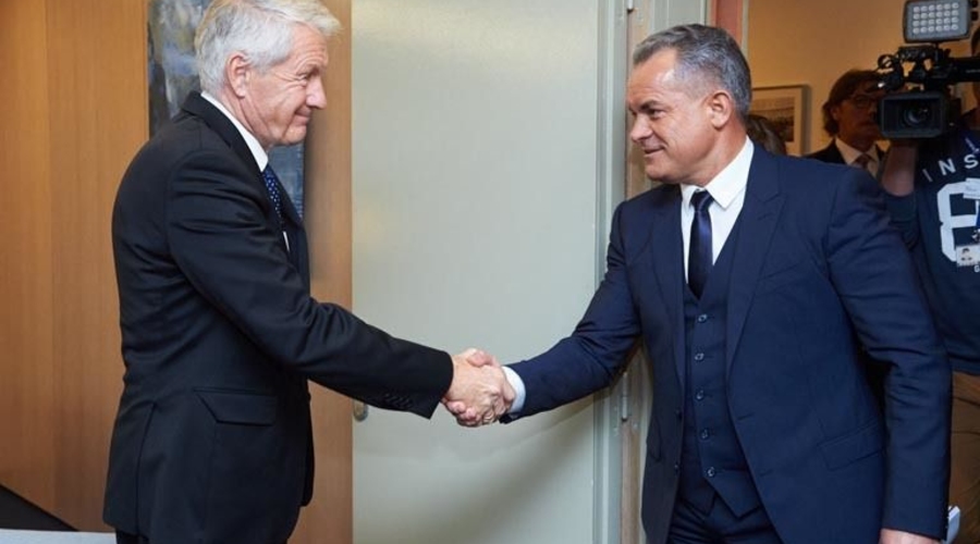 Лидер ДПМ Влад Плахотнюк встретился с Генеральным секретарем Совета Европы Торбьерном Ягландом