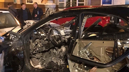 В центре Киева подорвали автомобиль (видео момента взрыва)