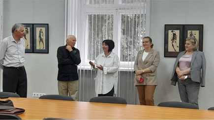 В Национальной библиотеке открылась выставка картин