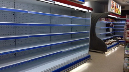 Пустые полки магазинов в Приднестровье