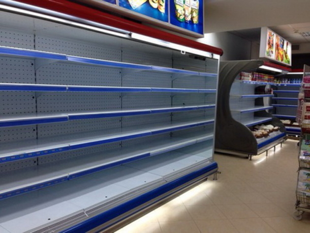 Пустые полки магазинов в Приднестровье