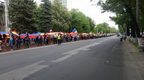 В Кишиневе состоялся марш и митинг унионистов