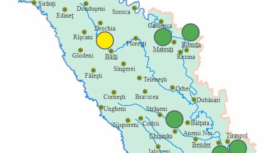 В Бельцах снова объявлен жёлтый код: дышать вредно