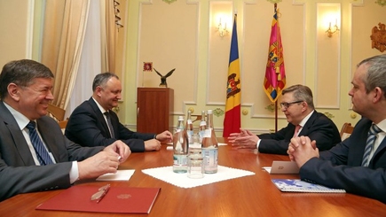 Президент Республики Молдова провел встречу с главой делегации ЕС в РМ