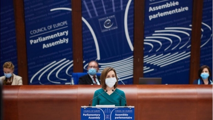 Майя Санду представила на заседании Парламентской Ассамблеи Совета Европы приоритеты для Республики Молдова