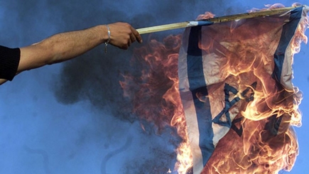 В Сочи сожгли флаг Израиля...