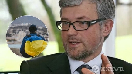 Украинский посол Мельнык поспорил с Шредером, что Крым вернется Украине при его жизни