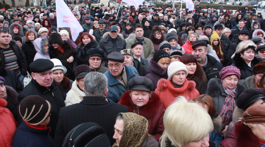 Partidul Socialiştilor a organizat un miting de protest împotriva privatizării pieţelor municipale din Bălţi
