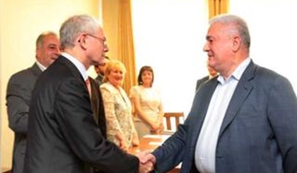 Вступительное слово председателя ПКРМ  Владимира Воронина на встрече с председателем Европейского Совета, Херманом Ван Ромпей