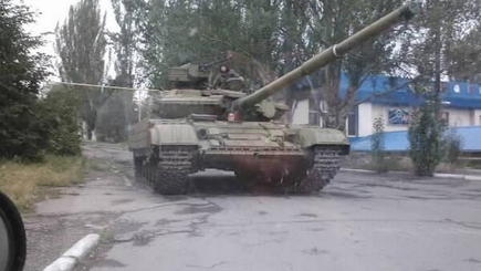Российские танки вошли в Украину