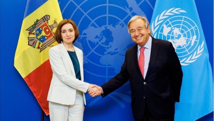 Президент Молдовы встретилась с генеральным секретарем ООН