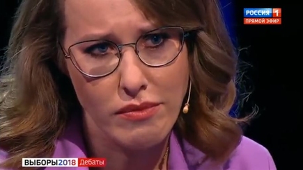 Ксению Собчак довели до слез во время дебатов