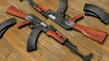 Найдены воры, укравшие 2 автомата  AK-47