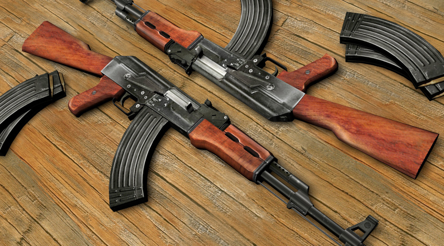Найдены воры, укравшие 2 автомата  AK-47