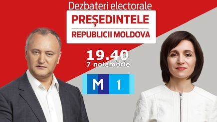Дебаты Майя Санду – Игорь Додон на Молдова 1 (LIVE)