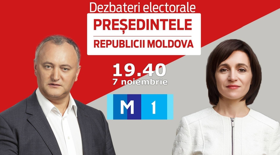 Дебаты Майя Санду – Игорь Додон на Молдова 1 (LIVE)