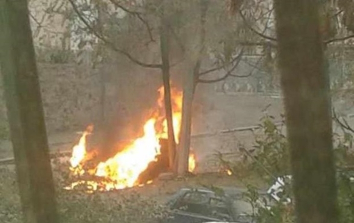 Взрыв автомобиля в Днепропетровске