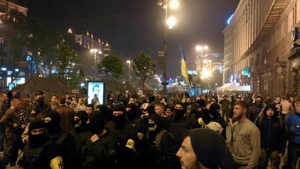 Самооборона Mайдана и националисты подрались в центре Киева