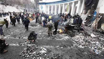 Майдан в Киеве. Первые погибшие...