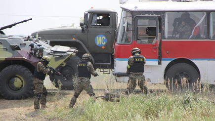 В Тирасполе совместные учения КГБ и Оперативной группы Российских войск