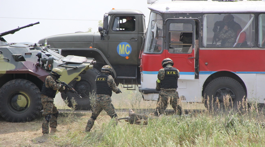 В Тирасполе совместные учения КГБ и Оперативной группы Российских войск