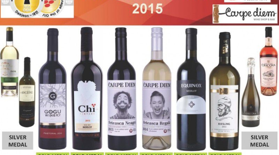 Молдавские вина удостоились золотых медалей на  конкурсе Asia Wine Trophy 2015
