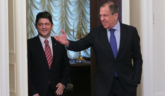 Întrevederea ministrului Titus Corlăţean cu omologul rus, Serghei Lavrov
