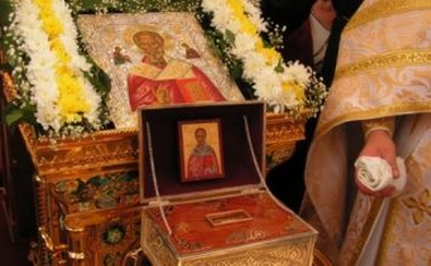 В Кишинёв доставлены мощи Никoлая Чудотворца