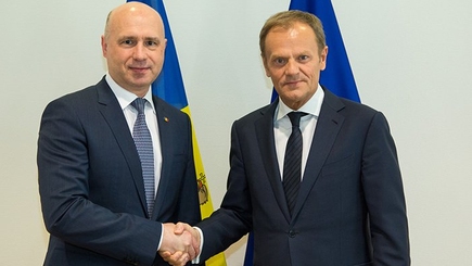 Молдавский премьер встретился в Брюсселе с председателем Европейского совета