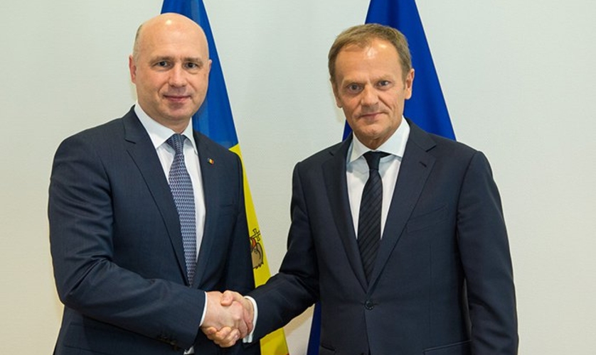 Молдавский премьер встретился в Брюсселе с председателем Европейского совета