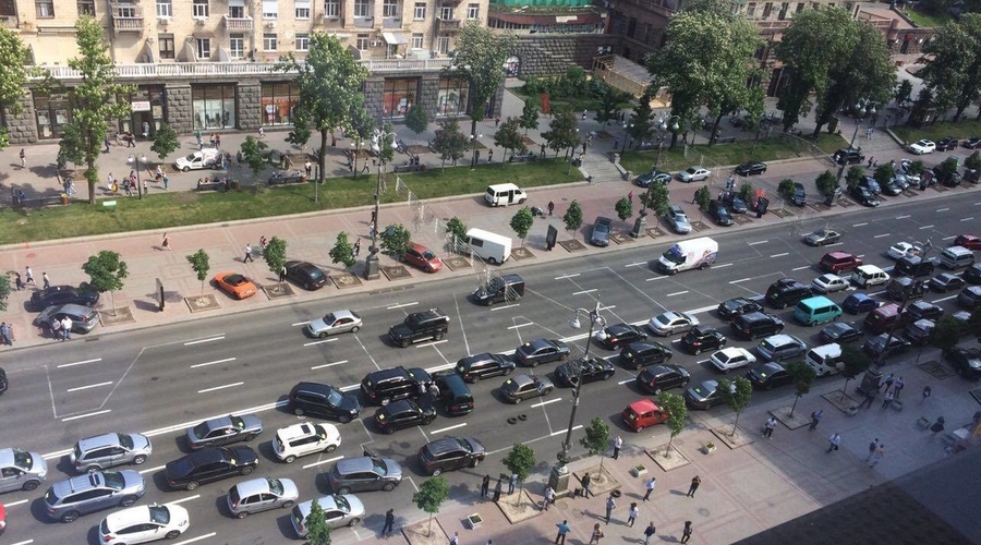 Взрыв в центре Киева