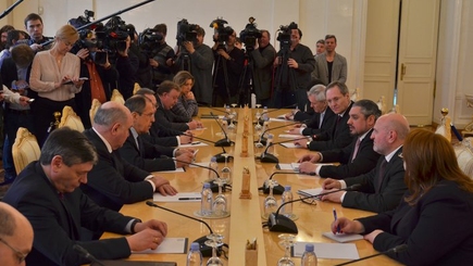 Глава МИДЕИ Андрей Галбур встретился в Москве с Сергеем Лавровым