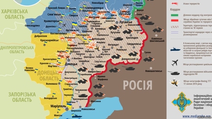 Боевые действия в Украине. Карта боев